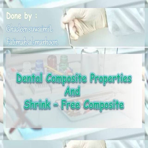 Dental composite and shrink free composite
