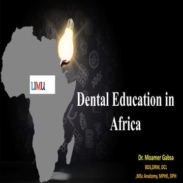 Dental education in africa .ppt