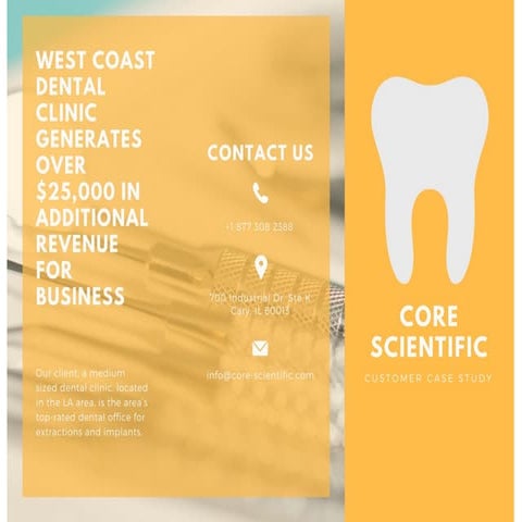 Core Scientific Case Study: West Coast Dental Clinic | PDF