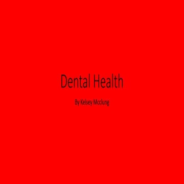 Dental health unit plan