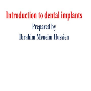 Dental implants