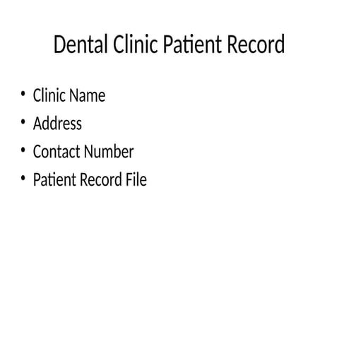 dental_patient_file_template.presentatio | PPTX