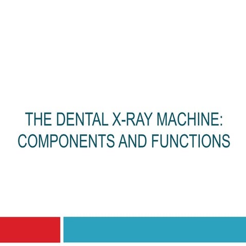 Dental Radiography machine.ppt