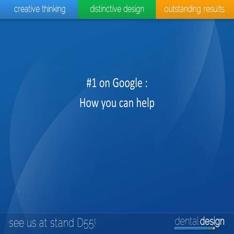 Nigel's talk at The Dentistry Show 2014