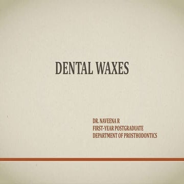 Dental waxes.pptx