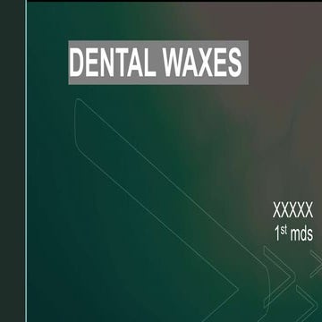 dental waxes.pptx