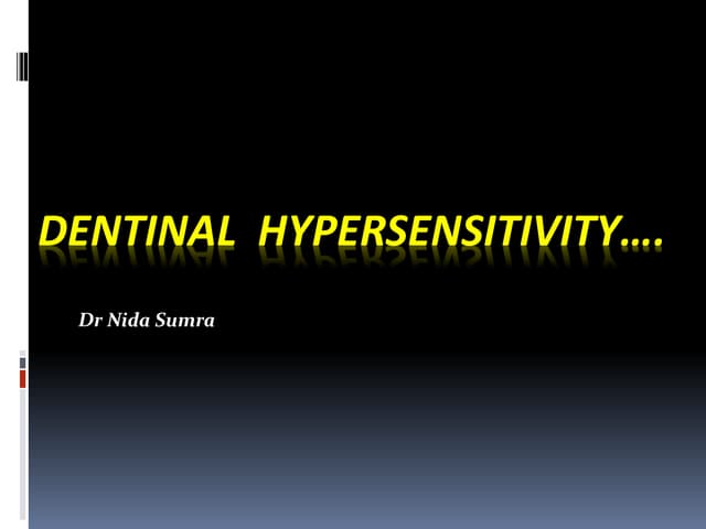 Dentinal  hypersensitivity
