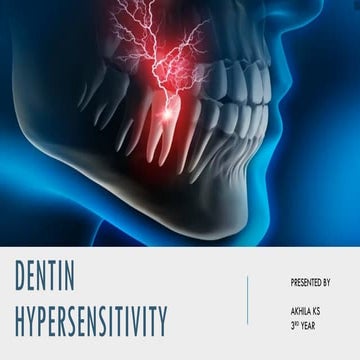 hypersensitivity of teeth and its management | PPTX