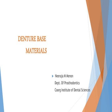 Denture base materials