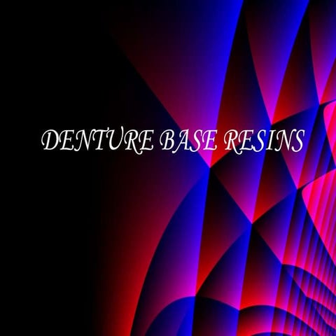 Denture base resins