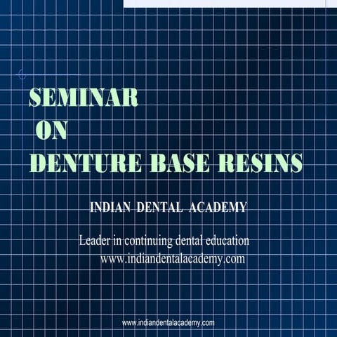 Denture base resins/ cosmetic dentistry training