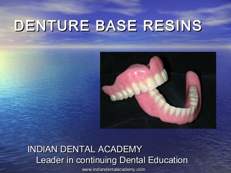 Denture base resins / dental implant courses by Indian dental academy