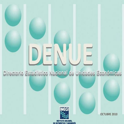 DGPS 2019 - INEGI DENUE México | PPTX