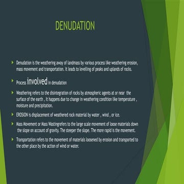 Denudation.pptx class 9th icse.................