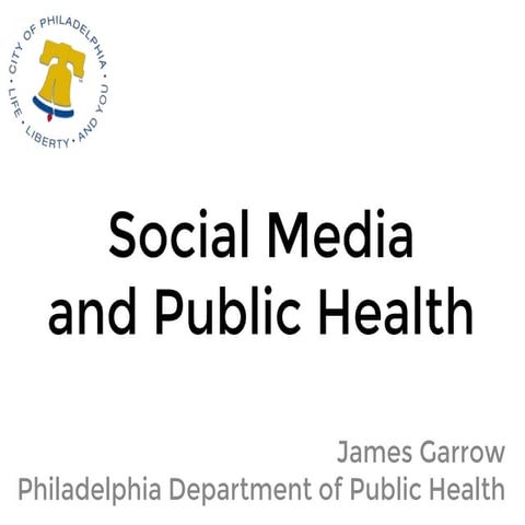 Social Media and Public Health