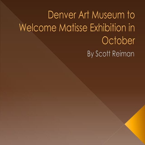 Denver Art Museum to Welcome Matisse Exhibition in October