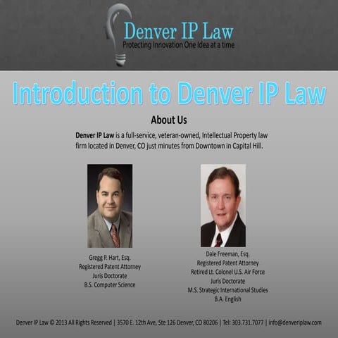 Denver IP Law Introduction