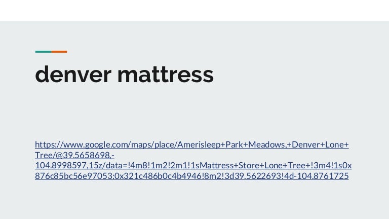 denver mattress stores near me