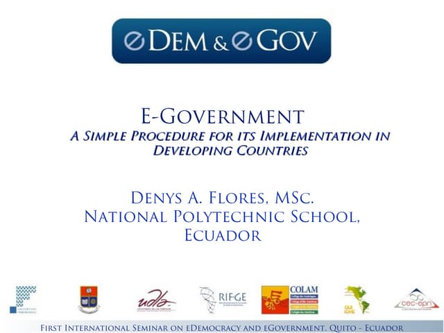 eDem&eGov 2013
