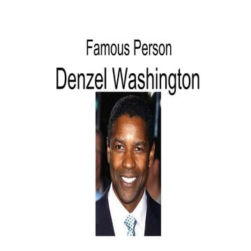 Denzel washington
