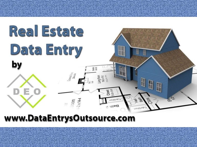 Real Estate Data Entry Services