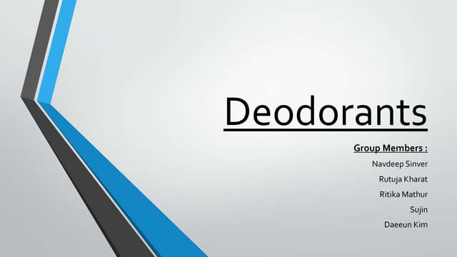 Deodorants - Axe, Dove, Yardley, Rexona, Nivea - SWOT Analysis, Positioning.