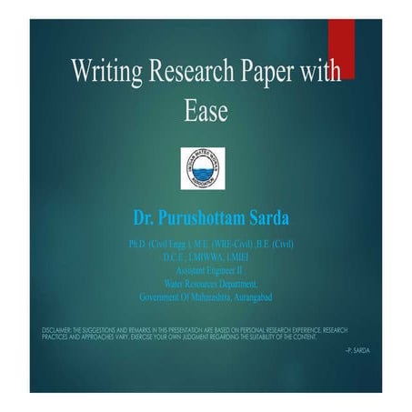 Writing Research Paper with Ease 