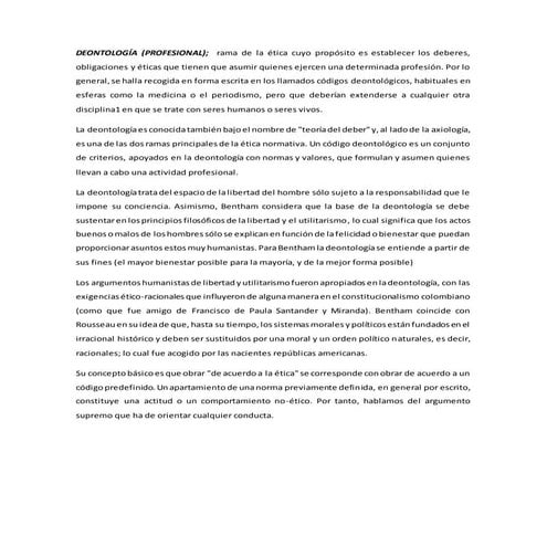 Deontología Profesional