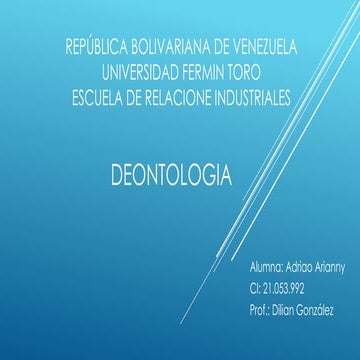 Deontologia