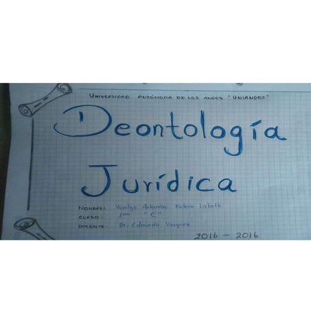 Deontologia juridica