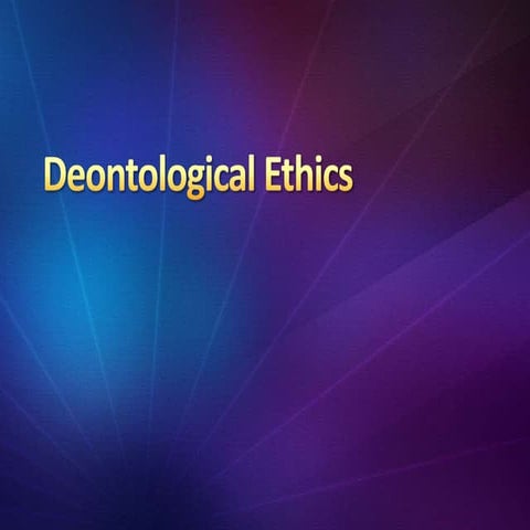 Deontological ethics 3.2
