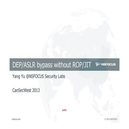 DEP/ASLR bypass without ROP/JIT