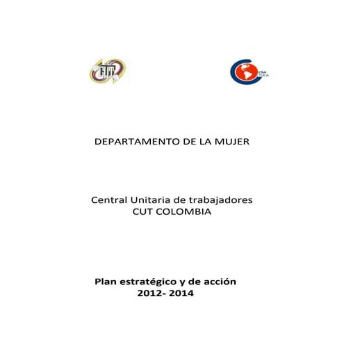Dep. mujer cut plan de estrategico 2012