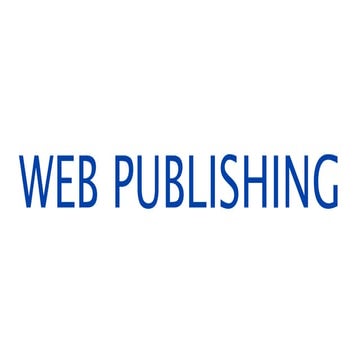 Breve storia del Web Publishing - editoria sul Web