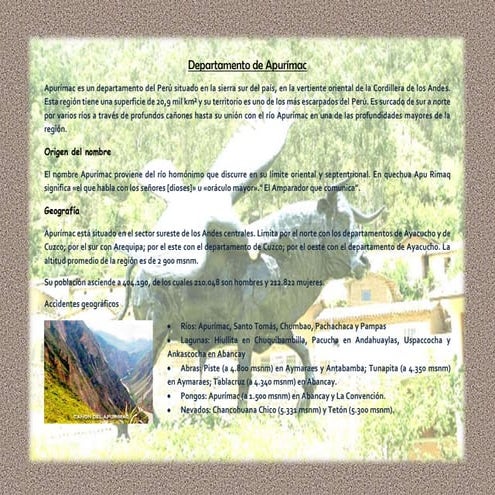 Departamento de apurímac