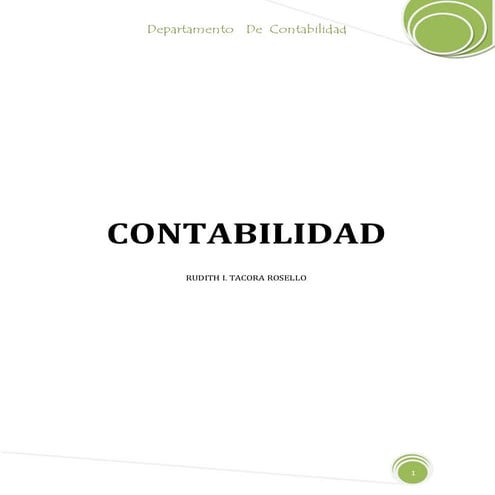 Departamento de contabilidad