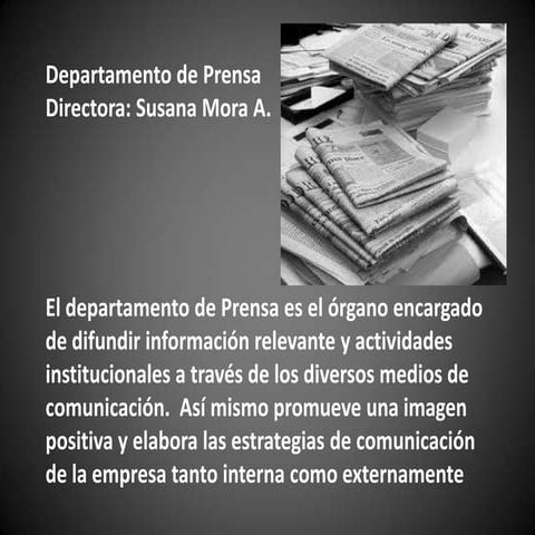 Departamento de prensa
