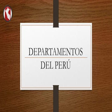 Departamentos del perú