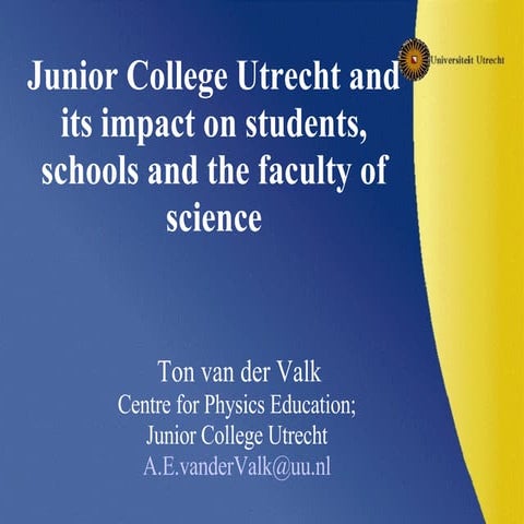 JCU op Departementsdag Natuur en Sterrenkunde 2008