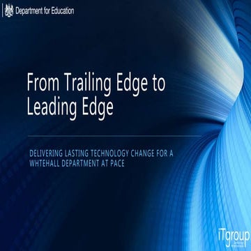 Adrian Tucker, Chief Technology Officer - Department for Education