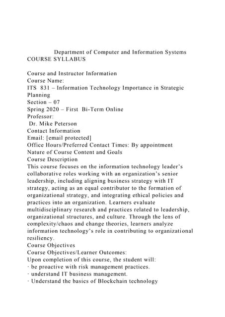 Department of Computer and Information SystemsC.docx