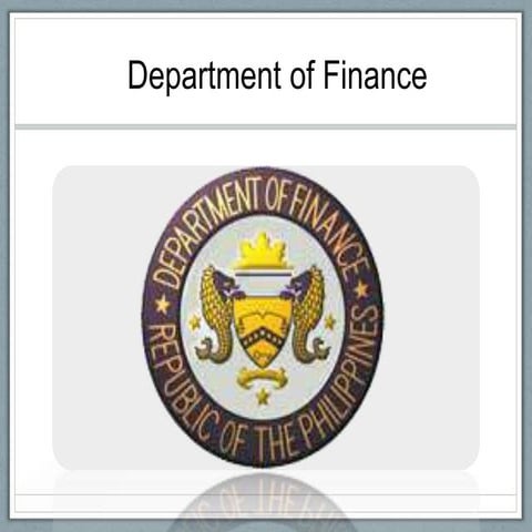 Department of finance