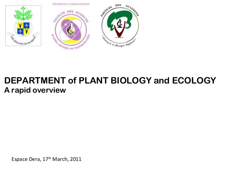 Department of plant biology and ecology