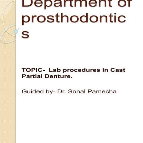 LAB PROCEDURES IN CPD