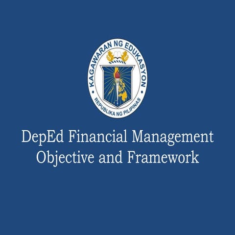 Dep ed financial management framework