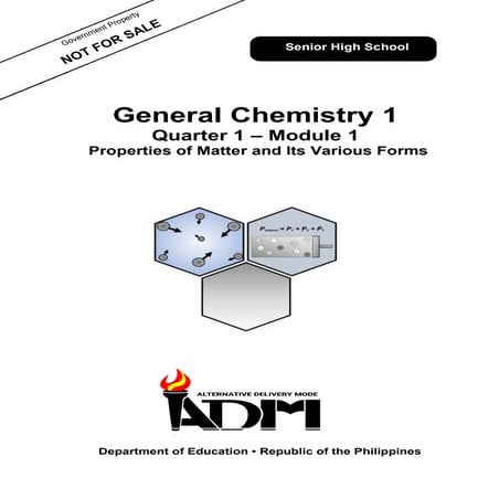 DepEd SHS STEM General Chemistry Modules Quarters 1-2 by CDO