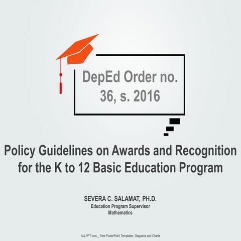 DepEd Order no. 36 s. 2016