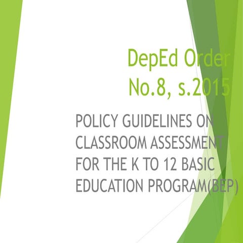 DEPED Order no. 8, s. 2015