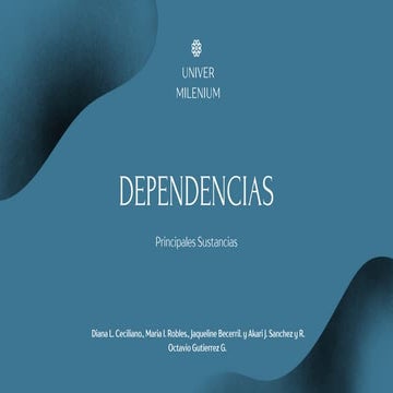 Dependencias a sustancias, presentación.