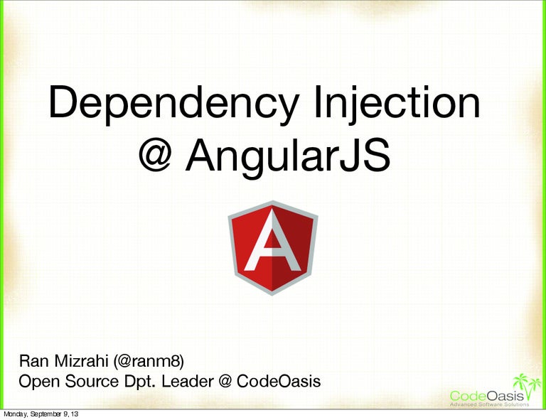 Dependency Injection AngularJS